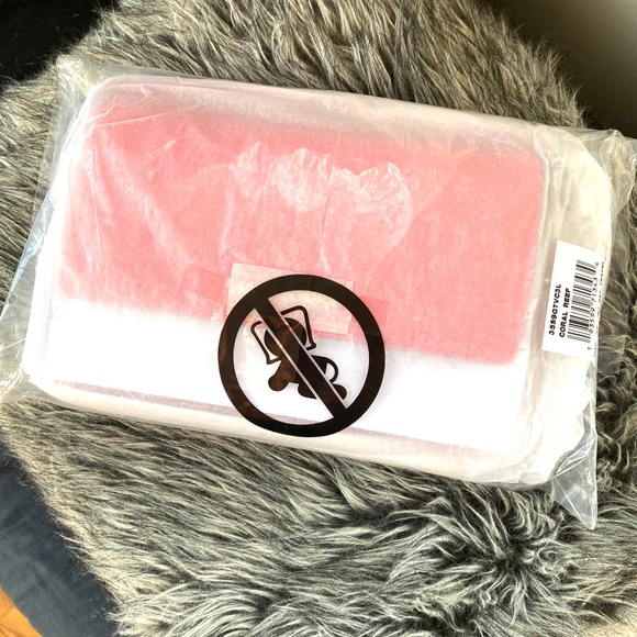 NWT MK 3 in 1 crossbody clutch wristlet coral - Picture 7 of 9